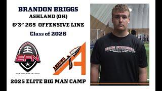 Brandon Briggs - Ashland High School (Ohio) - 2025 Elite Big Man Camp Highlights