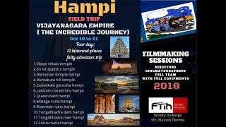 FTIH FIELD TRIP | Hyderabad to Hampi | Filmmaking Sessions | INTRO VIDEO| MiNi PoPcorN Entertainment