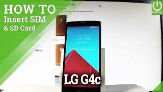 How to Insert SIM & SD in LG G4c - Find Micro SIM & Micro SD Slot