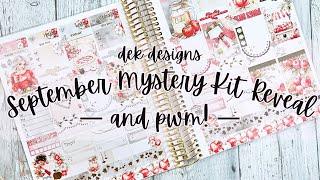 September Mystery Kit Reveal + Plan with Me (planner stickers and stationery)