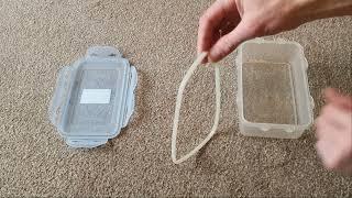 How to repair a tupperware box lid seal