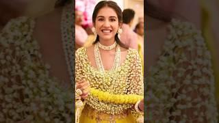 ️Radhika Merchant Haldi Ceremony Beautiful Radiant look| Radhika Merchant | #shorts