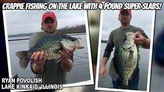 CRAPPIE FISHING ON THE LAKE WITH 4 POUND SUPER SLABS!