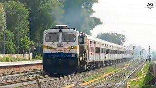 Massive Honking EMD hauling HIGHCOURT INTERCITY Express through Single Diesel line of NWR