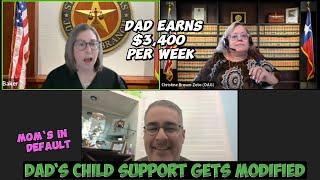 Dad`s Child Support Gets Modified | Dad makes $14,000 per month