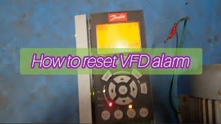 VFD का alarm केसे reset करें  // VFD series part 8 //#vfd , #electrical  #Danfoss