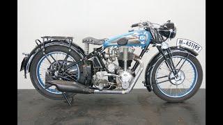 NSU 351 OSL 1938 350cc 1 cyl ohv - start up