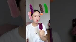 Colorful food color series corn jelly lotus root powder