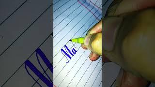 English calligraphy with cut marker WoW #English #calligraphy #handwriting