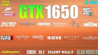 GTX 1650 : Test in 32 Games in 2025 - is it capable to run latest Games?