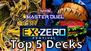 TOP 5 DECKS | EX-ZERO Festival in Yu-Gi-Oh! Master Duel!