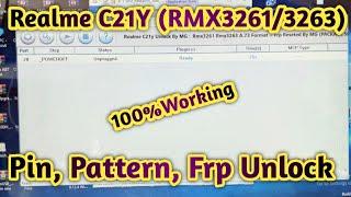 Realme C21y RMX3261/3263 pin pattern password  unlock with spd flash tool new Method 100%Working