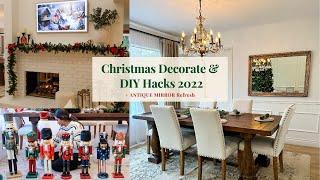 Christmas decorate and DIY hacks 2022 | DIY Antique Mirror