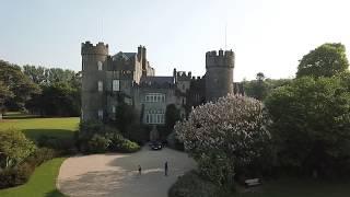 Malahide Castle & Park around,  Mavic Pro drone fly over, Dublin, Ireland on 29.05.2018