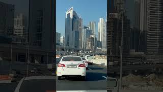 Dubai short driving vlog | 4k dubai road video | dubai city tour #travel #visitdubai