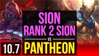 SION vs PANTHEON (TOP) | Rank 2 Sion, 2.1M mastery points, 1800+ games | EUW Challenger | v10.7