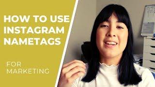 How to Use Instagram Nametags | How to use Nametags for Marketing