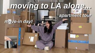 MOVING TO LA ALONE | move-in day, empty apartment tour, furnishing plans