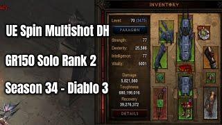 UE Spin Multishot DH GR150 Solo Rank 2 - Diablo 3