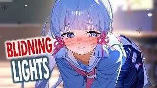 Nightcore - Blinding Lights (Female Version) (Lyrics)