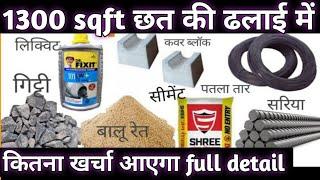 1300 sqft slab casting plan,1300 sq ft house cost,
