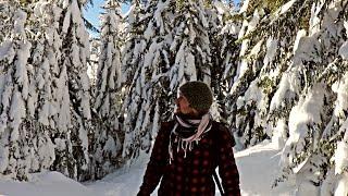 FUOCO sulla neve, BUSHCRAFT e panino VEGETARIANO al sangue - PeschAnvi