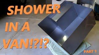 Compact Collapsible SHOWER In A Van - Part 1 of 2