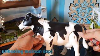 Unboxing Mainan Sapi Untuk Bikin Next Vidio Di Odi FJ | Cerita Pendek  Miniatur Truk Plastik