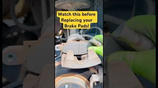 Watch this before replacing your brake pads! #shorts #viral  #shortsvideo #cars #diy