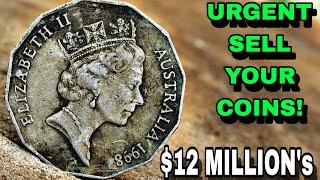 TOP 10 UNCOMMON AUSTRALIAN 50 CENTS COINS WORTH HUGE MONEY THAT COULD BE IN YOUR POCKET CHANGE!