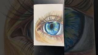 ️ ️ ️ #artistonyoutube #art #coloredpencil #eye