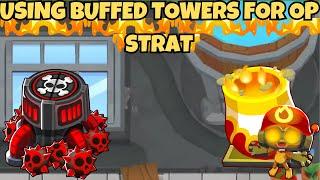 Using Multiple Buffed Towers For Op Strat |Bloons TD Battles 2