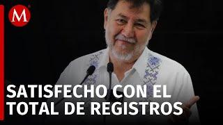 "Muy exitoso": Fernández Noroña sobre el proceso de registro de aspirantes a la elección judicial