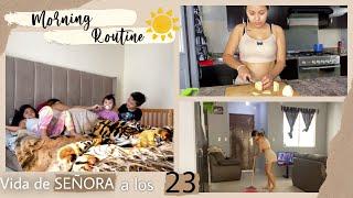 Mi RUTINA DE MAÑANA con 3 HIJOS️ / Mi VIDA DE SEÑORA a los 23 ‍