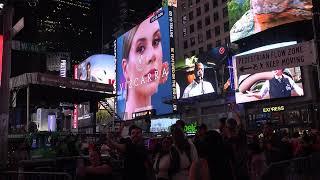 filming Times Square billboards