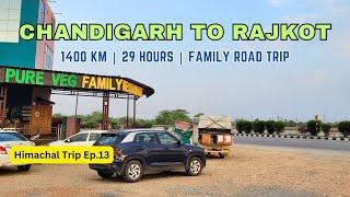 Chandigarh to Rajkot non-stop 1400 KM Road Trip | Roving Family