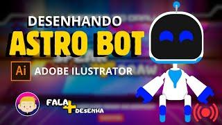 Drawing Astro Bot from Memory in Adobe Illustrator | Creative Digital Art