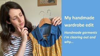 My handmade wardrobe edit | Handmade garments I'm clearing out/refashioning and why...