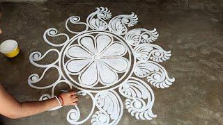 laxmi puja special Alpana designs / Easy rangoli Desiogns / kolam designs / muggulu designs