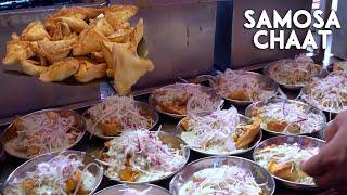 Samosa Chaat | Famous Samosa Chaat of Lahore | Sheikh g samosa | Lahore Street Food