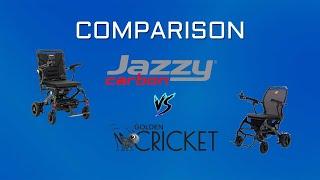 COMPARISON: Pride Jazzy Carbon vs Golden Technologies Cricket Folding Travel Powerchairs