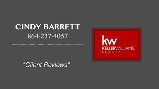 Cindy Barrett, Spartanburg, SC Realtor - Client Reviews