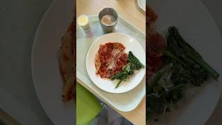 Free boba line was longer than the lunch lines  #foodie #mukbang #cafeteria #lunch #work #asmr