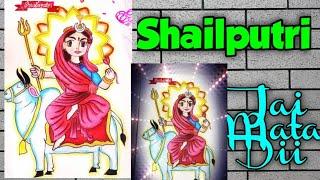 How To Draw Shailputri Maa |Line Drawing |Navratri Special ‎@Chhabra Hobby Classes by Meeta Chhabra