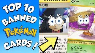 Top 10 CENSORED/BANNED Pokemon Cards!