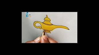 Funny drawing ideas  |•How to draw Chirag #lampdrawing #shorts