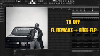 Kendrick Lamar - tv off  Instrumental  (Fl Studio Remake +  FLP)