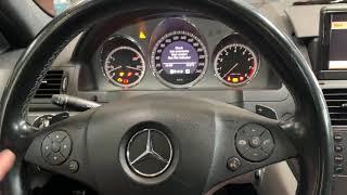 Mercedes C Class W204 tyre pressure reset