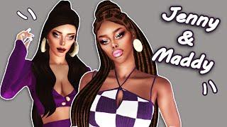Jennifer & Maddison Tray + CC Folder Sim Download The Sims 4 | Besties Forever  Maxis Match
