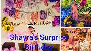 Surprise Birthday Party | My Princess Shayra's Birthday  Jui Sami Vlog Dubai [Vlog 05]